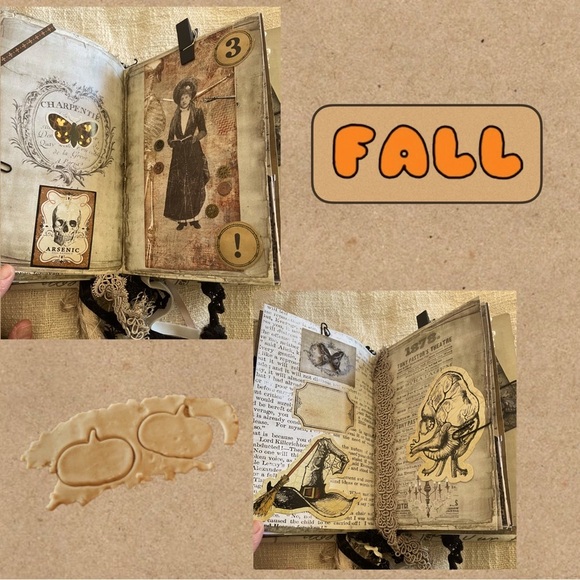 Haloween Junk Journal Homemade. 54 pages. 5x7 - Picture 2 of 15